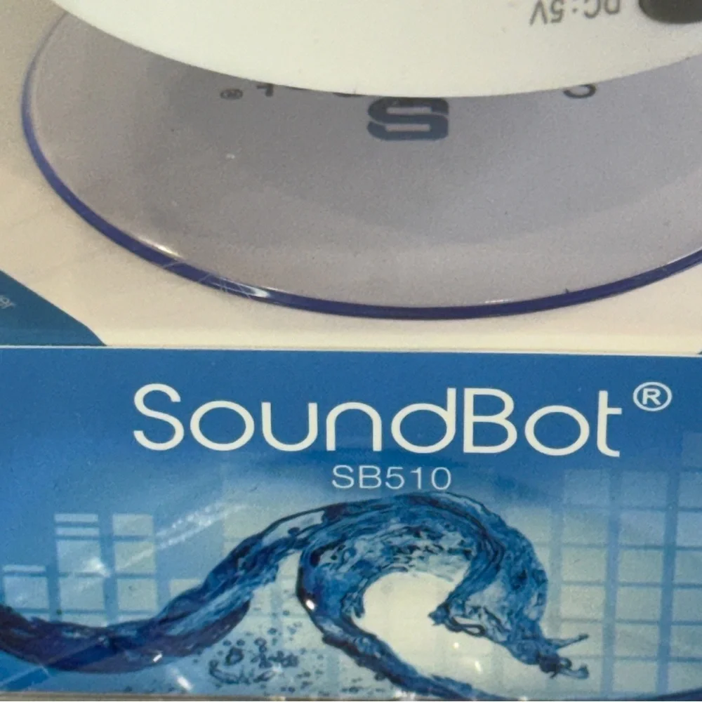 🆕  SoundBot SB510 Splash Resistant Wireless Bluetooth Speaker – White – 🆕 in Box